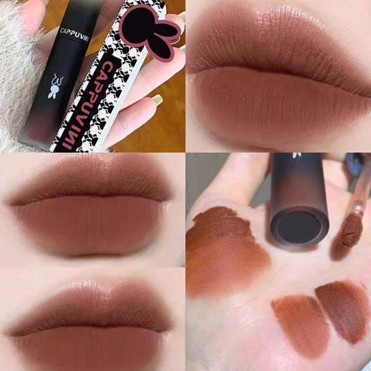 Matte Lipstick Velvet Lip Mud Long Lasting Non Stick Lipgloss Nude Waterproof